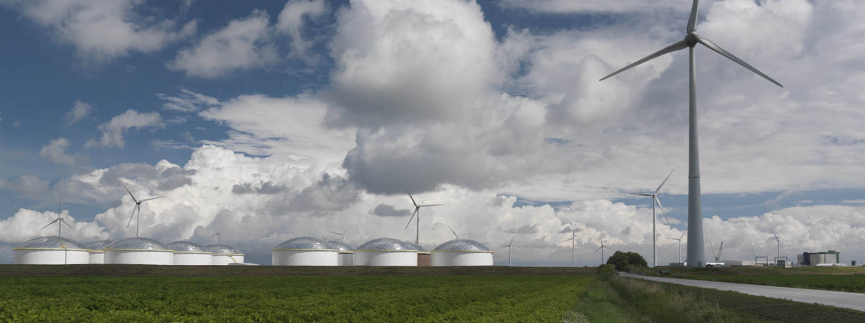 Windmolens op landbouwgrond