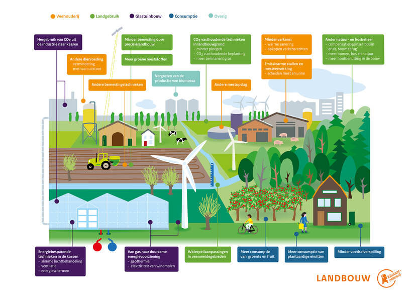 infographic sector Landbouw en landgebruik